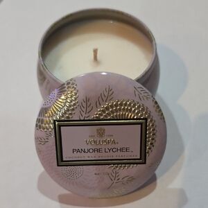 Voluspa Panjore Lychee Candle with Gold Accents